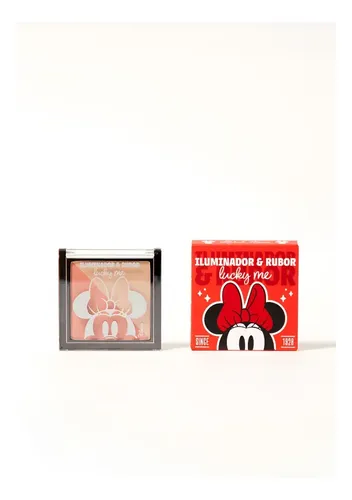 Rubor Iluminador Disney Minnie Mouse Tonos Rosado Y Durazno