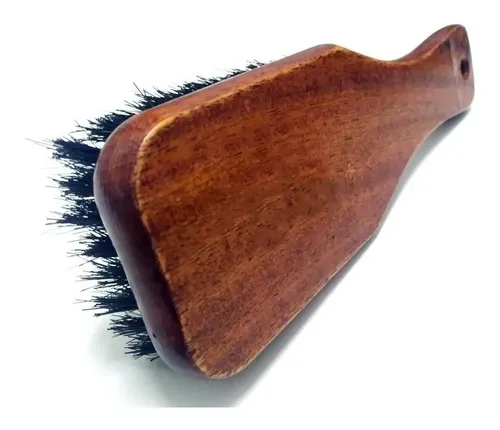 Cepillo Madera Para Cabello Alisado Barberia Cerdas Suaves M