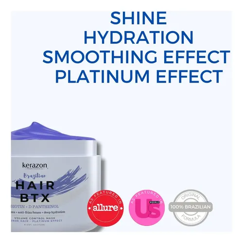 Tratamiento Capilar Kerazon Btx Purple Mask Platinum Effect