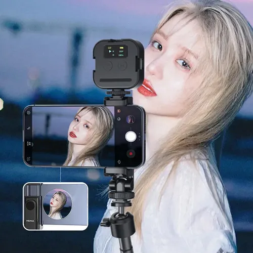 Espejo De Selfie Compacto Con Adhesivo Para Vlog Y Teléfono