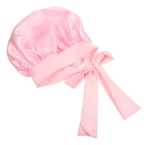 Gorro De Satén Con Lazo Para Dormir Mujer, Gor