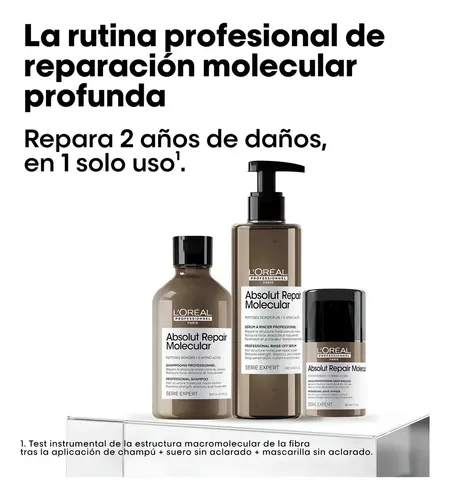 Kit L´Oréal Absolut Repair Molecular Shampoo + Creme + Sérum