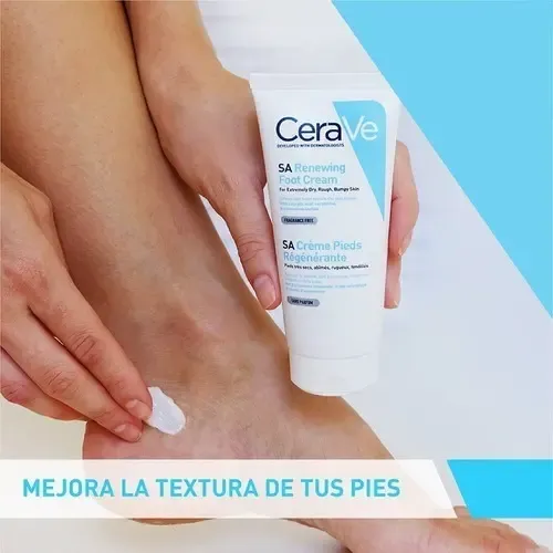 Cerave Crema Renovadora Pies 88 Ml Tubo Neutro