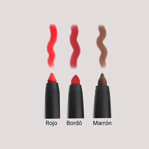 Delineador Retractil Para Labios Marrón Acabado Mate