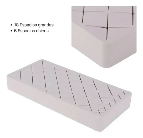 Base Silicona Porta Labial Cosmeticos Organizador Rosa Pálido