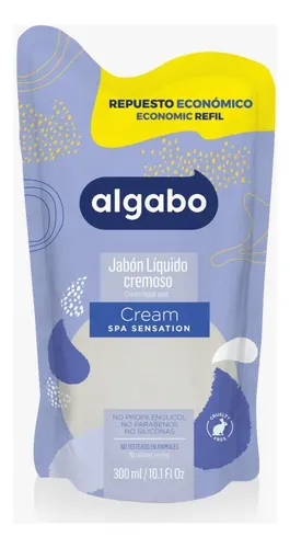 Jabon Liquido Algabo Repuesto Cream 300 Ml