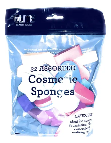 Esponjas Cosméticas Swissco Elite, 24 Unidades Surtidas