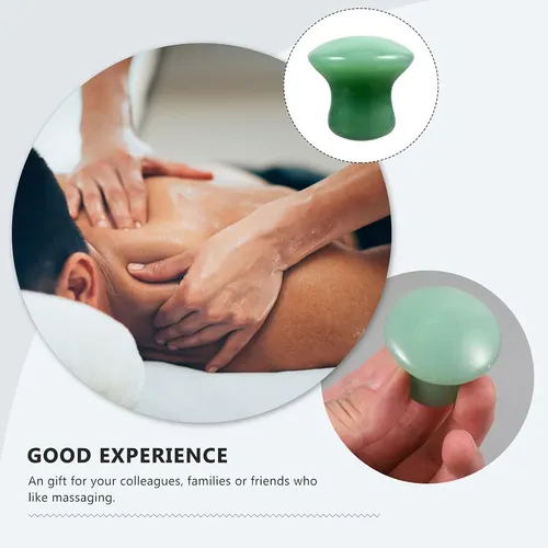 Set 4 Gua Sha Jade Verde Masaje Facial Spa