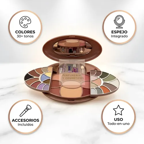 Set Facial De Maquillaje Con Cosméticos Completo Br #0255