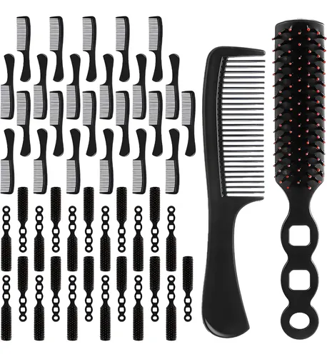 Set De 48 Piezas: Peines Y Cepillos Para El Cabello