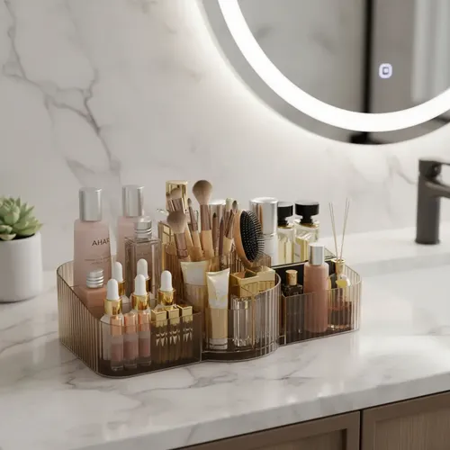 Organizador De Maquillaje Guarda Cosmeticos Para Tocador P