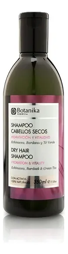 Shampoo Botanika Cabellos Secos 100% Natural Sin Parabenos