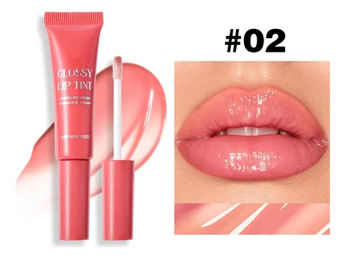 Brillo De Labios Para Mujer, Brillo Con Color Transparente,