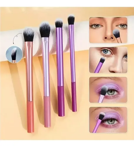 M/h Set 8pzs Brochas De Maquillaje Profesionales Alta