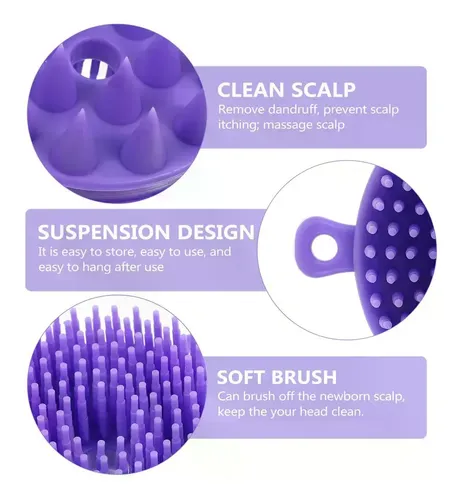 Brush For Washing Baby’s Hair, Shampoo And Care.