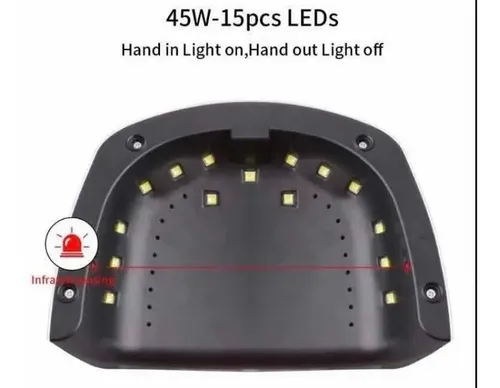 Cabina Uñas Led/uv 45w Con Sensor Automatico Manicuria Gel