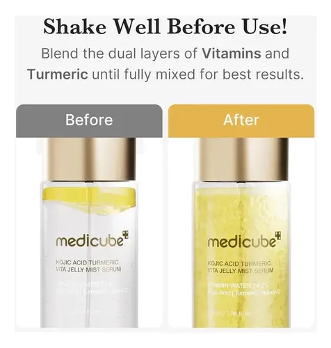 Medicube Kojic Acid Turmeric Vitamin Gold Jelly Mist Serum Todo Tipo De Piel Día/noche