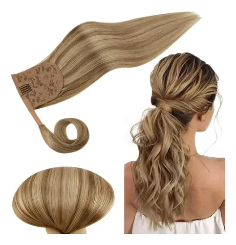 Extensión De Cola De Caballo Runature De Cabello Humano Rubi