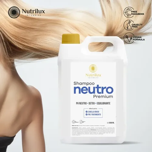 Shampoo Neutro 5 Litros + 5l Acondicionador Encerado