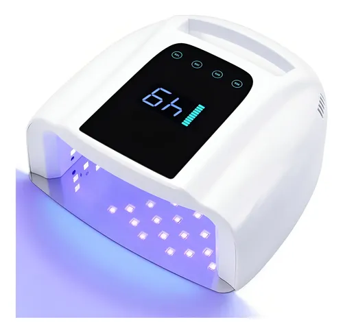 Lámpara Uv Led Para Uñas 96w Blanca Recargable