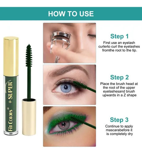 Mascara Pestañas Set De Rímel Colorido De 6 Colores Multicolor (6 Colors: Green, Teal, Red, Purple, Pink, Blue)