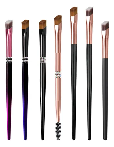 Set De 5 Brochas De Cejas Línea Cabello Cuadrada
