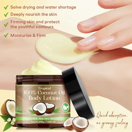 Crema Corporal Coco Para Piel Seca Y Sensible