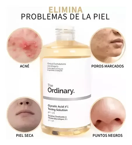 Tónico Ácido Glicólico 7% The Ordinary 240 Ml