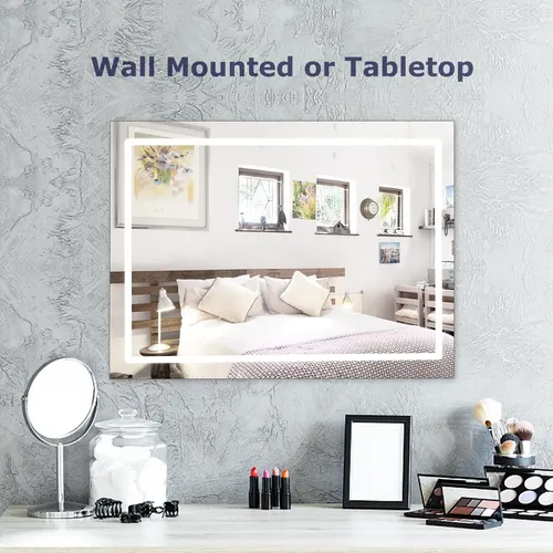 Espejo De Maquillaje Lilyhome, 58 X 46 Cm, Led, 10 X Magg Us