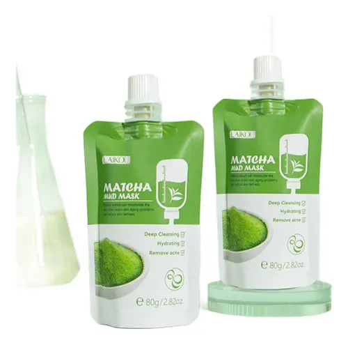 Mascarilla Facial De Arcilla Con Matcha Y Aloe 80g