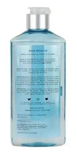 Caviahue Agua Micelar Limpieza Facial Desmaquillante X 180ml