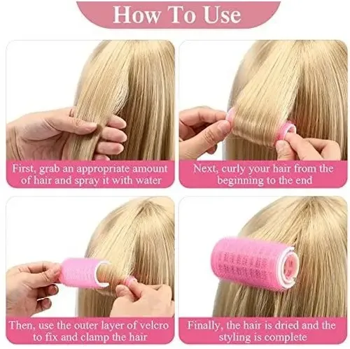 6 Rulos De Plástico Para El Cabello, Rizadores, Flequillo, R