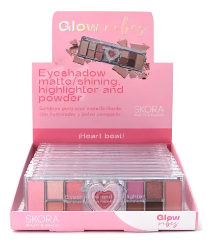 Skora Beauty Sombra Para Ojos Mate/brillante 12 Tonos 39577 Color Sombras X12