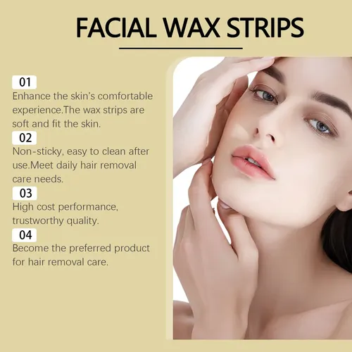 Cera En Papel Para Depilación Facial, Limpia La Piel