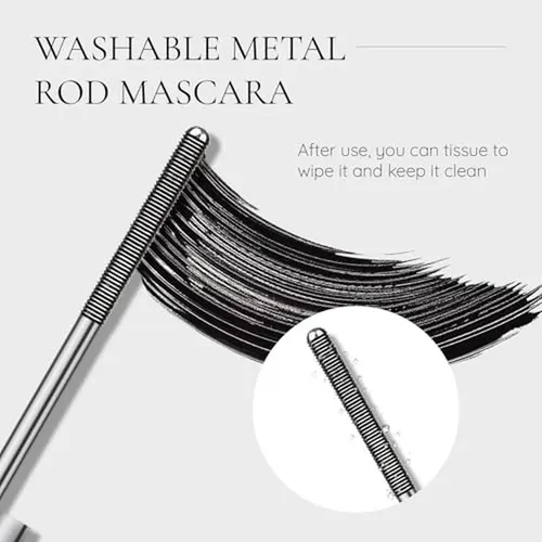 Varita Negra De Metal Lavable Para Rímel, Rizador 3d