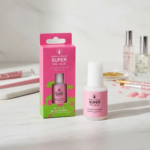 Pegamento Super Nail Glue P/ Uñas Postizas Tips C/pincel