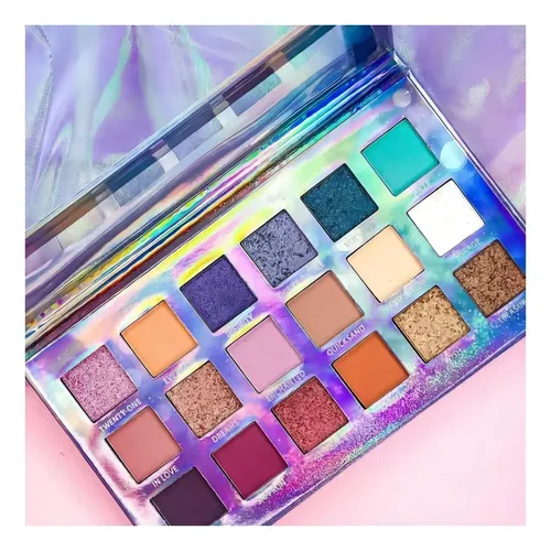 Paleta de Sombras Ruby Rose Cosmo Sound con 18 Tonos Mate y Metálicos