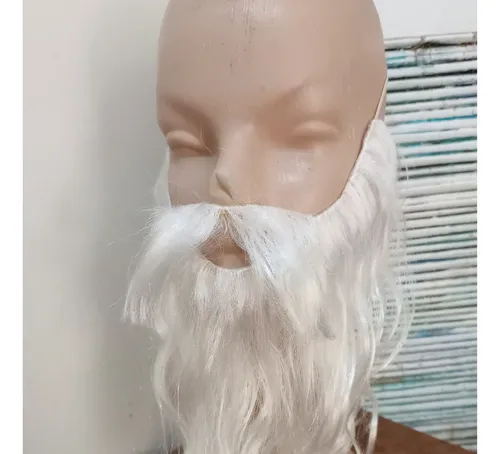 Barba Corta Blanca Disfraz No Peluca By La Parti Wigs!