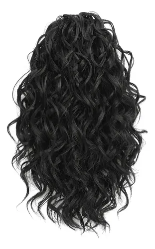 12 Extensiones De Cabello Rizado En Clip Para Coleta