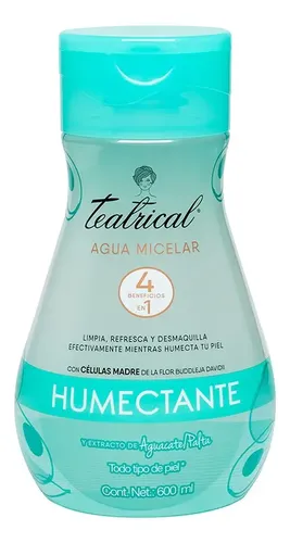 Teatrical Agua Micelar Extracto De Palta Humectante 600ml