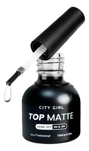 Esmalte Top Coat Efecto Matte Semipermanente City Girl 10ml