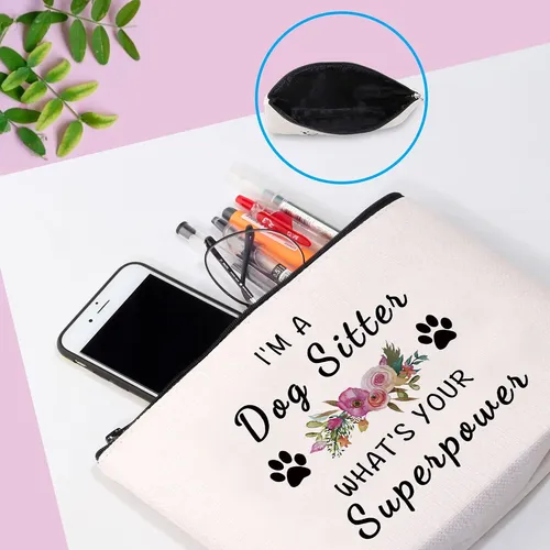 Bolsa De Maquillaje Cosmética Gjtim Dog Sitter Dog Lover Can