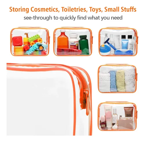 Bolsa De Maquillaje Transparente Packism Tsa, Bolsa De Aseo