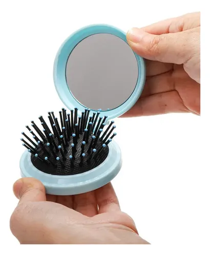 Foldable Air Cushion Small Comb With Makeup Mirror, Diy