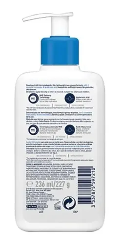 Cerave Loción Hidratante Sin Perfume 236ml