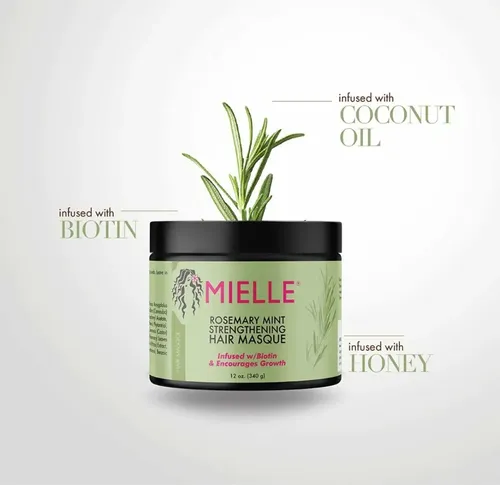 ~mascarilla Capilar Con Biotina Y Romero Fortalecedor 12oz~