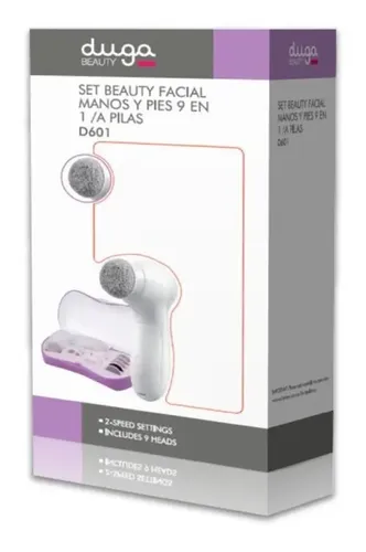 Cepillo Facial Duga D601 Limpiador Manos Pies Inalámbrico 9 En 1