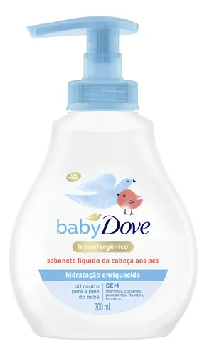 Jabón Líquido Baby Dove 200 Ml Hidratante Suave
