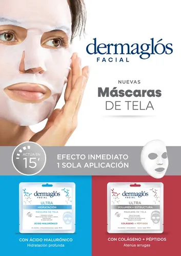 Dermaglós Facial Máscara De Tela Ultra Hidratación 15ml