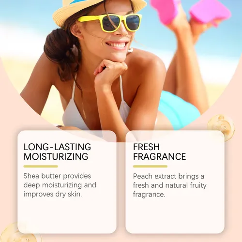 Crema Corporal Autobronceadora De Melocotón Y Aloe